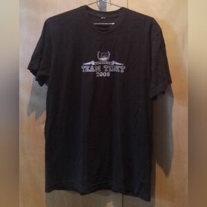 Black Team Tibet 2008 Men's T-Shirt, Size M
